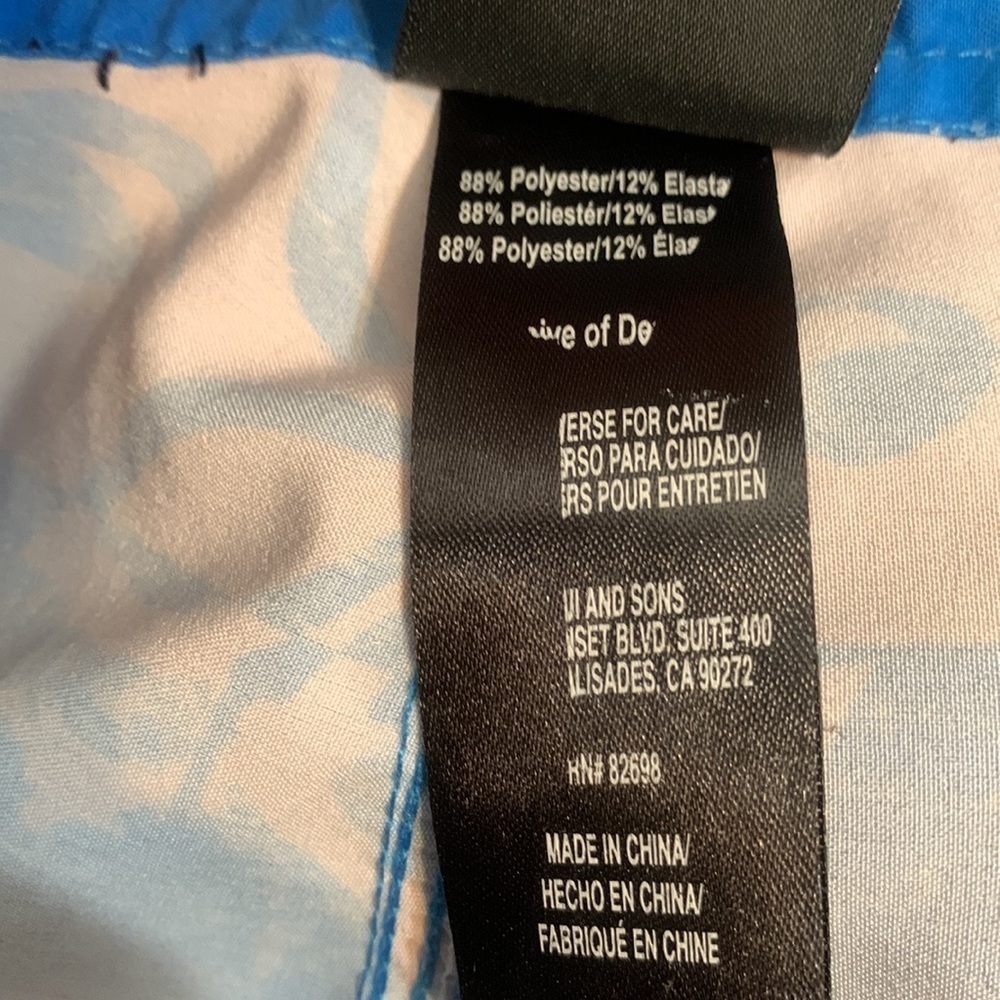 Maui and Sons Men’s Black 4 Away Stretch Hawaiian Board Shorts Size 32 - Picture 9 of 10